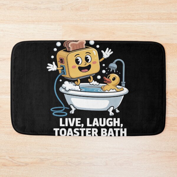 Item preview, Live Laugh Toaster Bath designed and sold by FluoroWave.