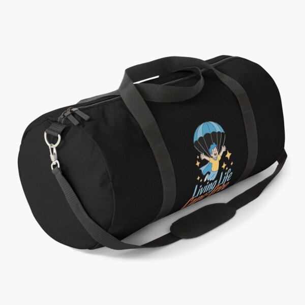 Item preview, Living Life Cape-Free Skydiving Hero Graphic Print designed and sold by FluoroWave.
