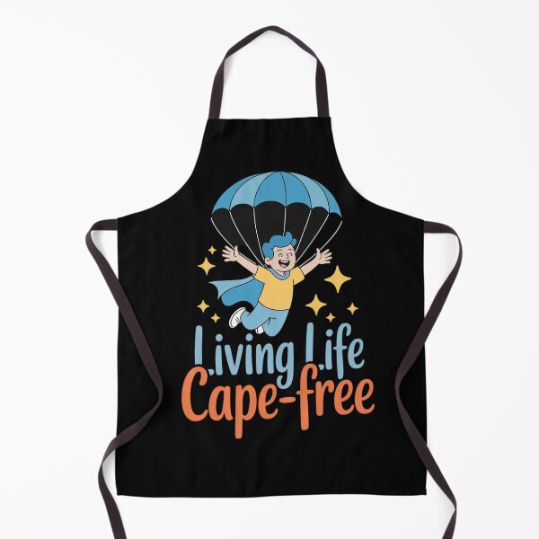 Item preview, Living Life Cape-Free Skydiving Hero Graphic Print designed and sold by FluoroWave.