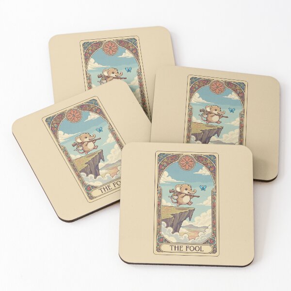 Item preview, Cute baby elephant shrew tarot card version designed and sold by Virtual-Studio-Geebaki.