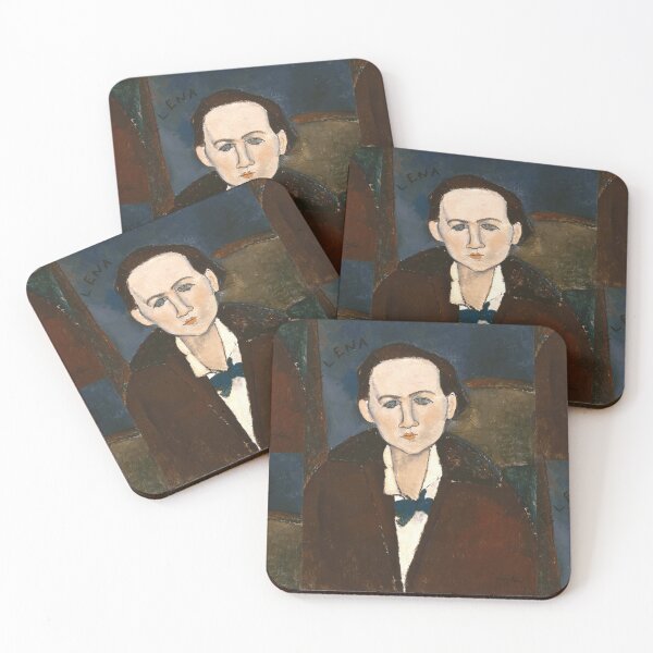 Item preview, Elena Povolozky by Amedeo Modigliani: Modernist Portrait Fine Art Print designed and sold by artofuniverse.