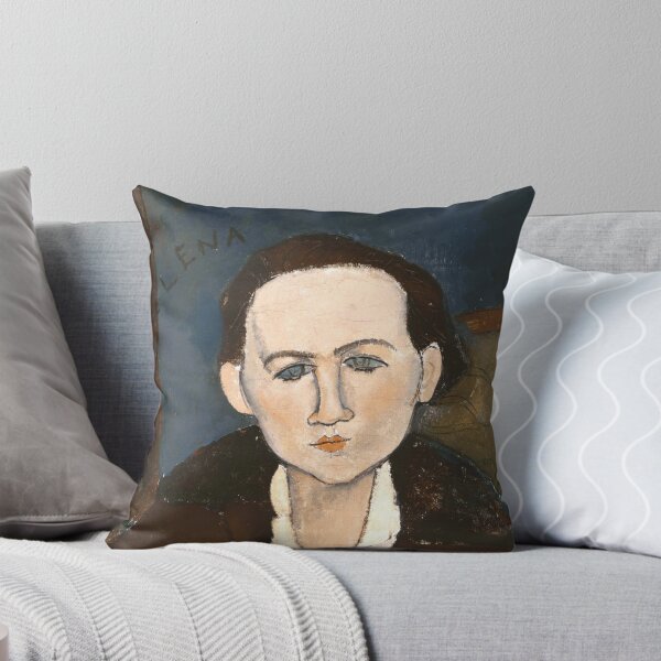 Item preview, Elena Povolozky by Amedeo Modigliani: Modernist Portrait Fine Art Print designed and sold by artofuniverse.