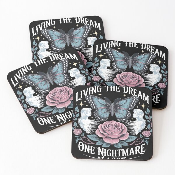 Item preview, Living The Dream One Nightmare at The Time Halloween designed and sold by FluoroWave.