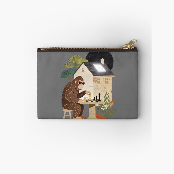 Item preview, Bigfoot Plays Chess | Vintage Sasquatch Strategy Art | Retro Cryptid Player designed and sold by Cherrydora.