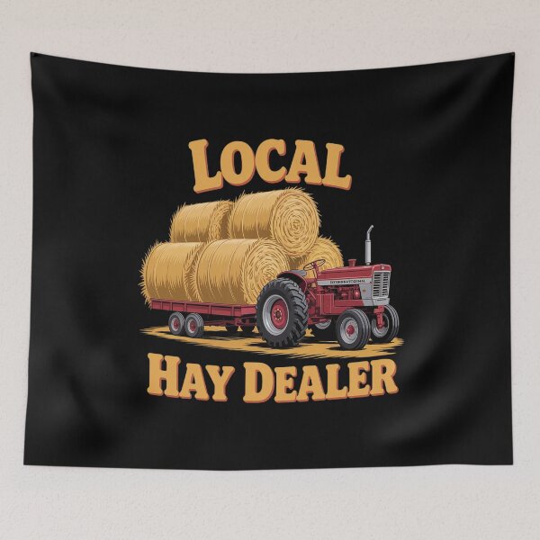 Item preview, Local Hay Dealer Farmer Tractor Round Bale Trailer designed and sold by FluoroWave.