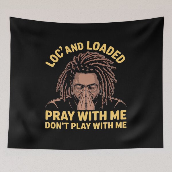Item preview, Loc'd and Loaded Pray with Me Don't Play with Me designed and sold by FluoroWave.