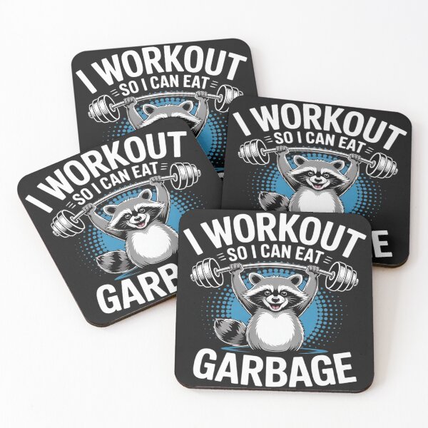 Item preview, Fitness Raccoon Animal I Work Out So I Can Eat Garbage designed and sold by trinfhri.