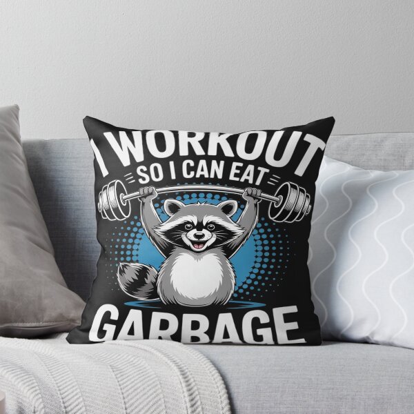 Item preview, Fitness Raccoon Animal I Work Out So I Can Eat Garbage designed and sold by trinfhri.