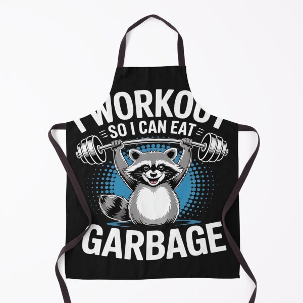 Item preview, Fitness Raccoon Animal I Work Out So I Can Eat Garbage designed and sold by trinfhri.