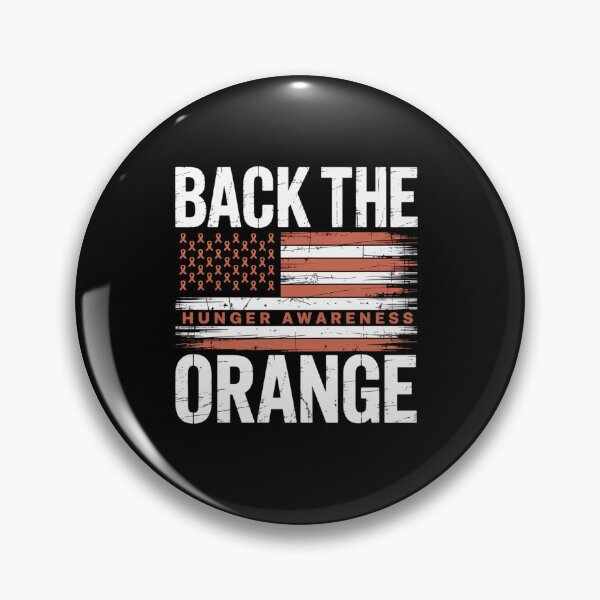 Item preview, Back The Orange Hunger Awareness Flag Orange Ribbon designed and sold by Moxizz.