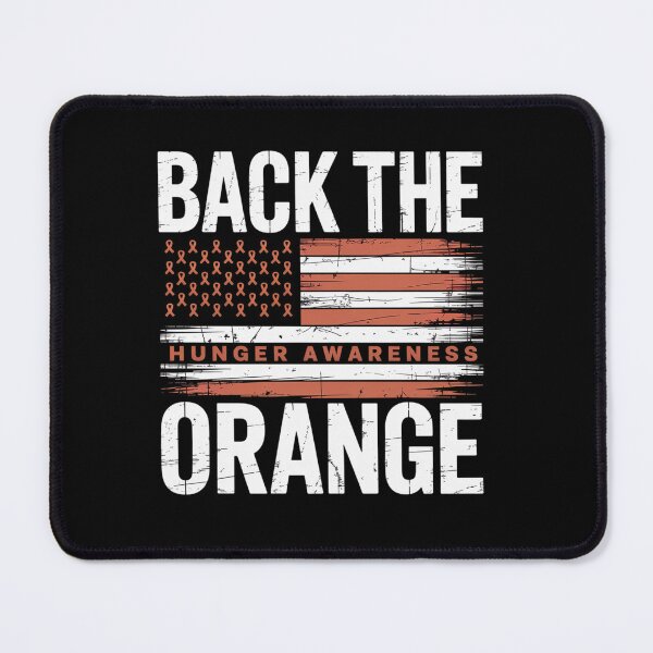 Item preview, Back The Orange Hunger Awareness Flag Orange Ribbon designed and sold by Moxizz.