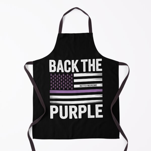 Item preview, Back The Purple Rett Syndrome Awareness Flag Purple Ribbon designed and sold by Moxizz.