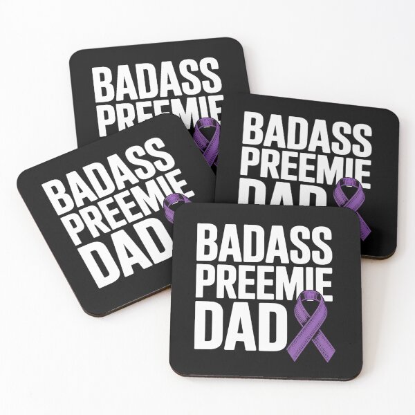 Item preview, Badass Preemie Dad NICU Prematurity Awareness designed and sold by Moxizz.