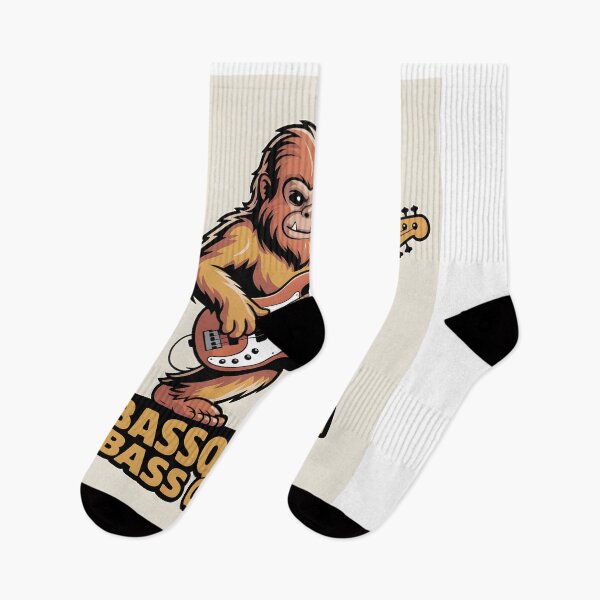 Item preview, Retro Bassquatch Guitar T-Shirt designed and sold by Viktorio Art Shop.