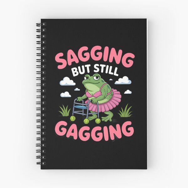 Item preview, Sagging But Still Gagging Frog Funny Cringe Meme Women Men designed and sold by scottsurswab.