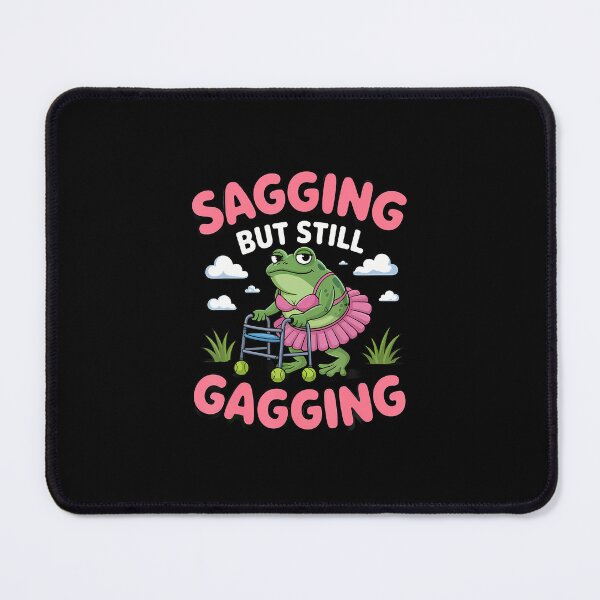 Item preview, Sagging But Still Gagging Frog Funny Cringe Meme Women Men designed and sold by scottsurswab.