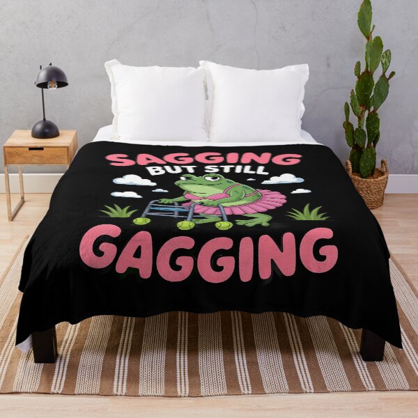 Item preview, Sagging But Still Gagging Frog Funny Cringe Meme Women Men designed and sold by scottsurswab.