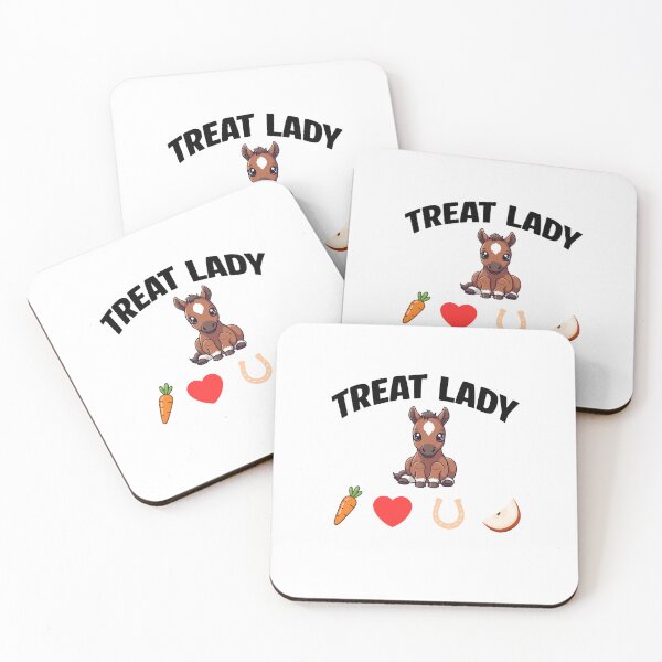 Item preview, "Treat lady horse" black designed and sold by Chris-graphics-art.