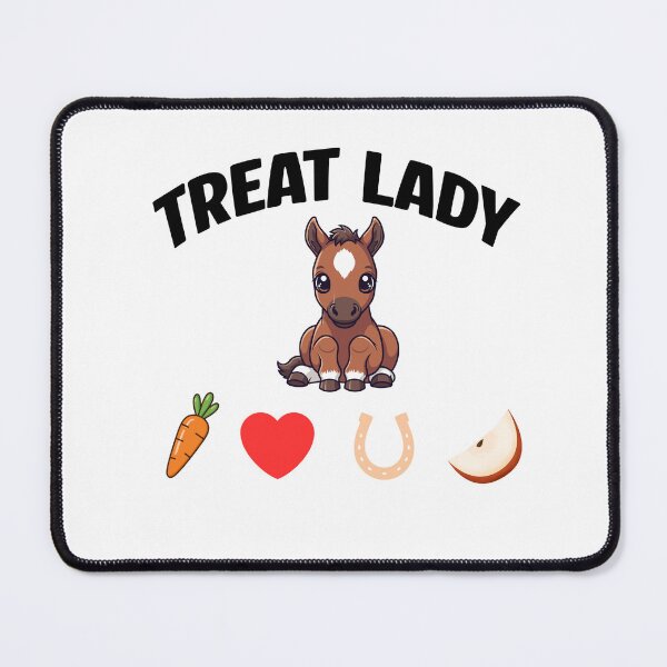 Item preview, "Treat lady horse" black designed and sold by Chris-graphics-art.