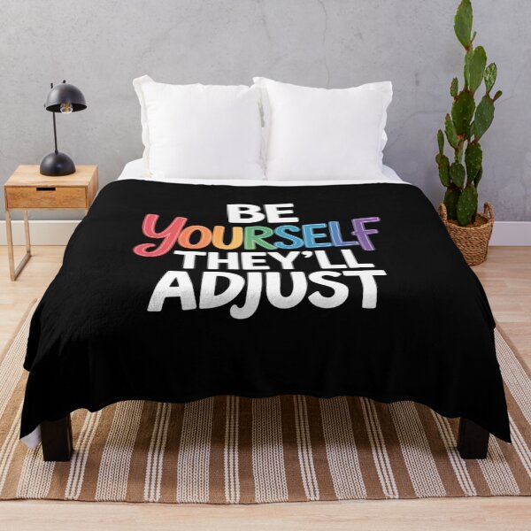 Item preview, Be Yourself They'll Adjust LGBTQ Rainbow Flag Gay Pride Ally designed and sold by IdunayaStore.