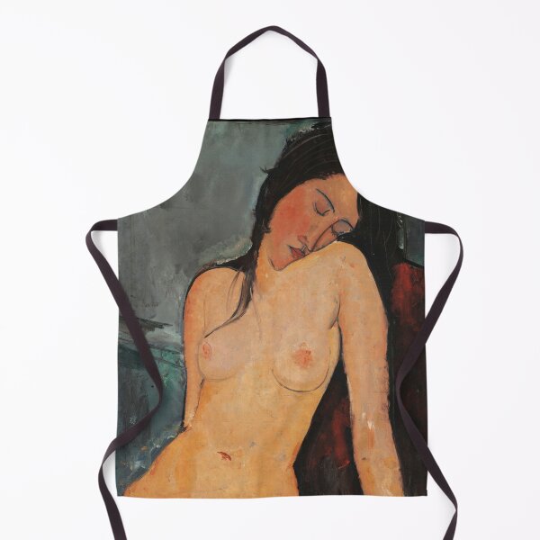Item preview, Female Nude by Amedeo Modigliani: Modernist École de Paris Poster designed and sold by artofuniverse.