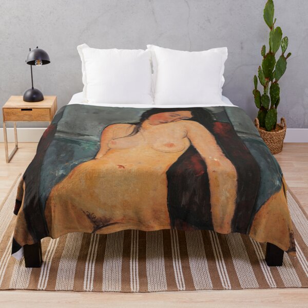 Item preview, Female Nude by Amedeo Modigliani: Modernist École de Paris Poster designed and sold by artofuniverse.