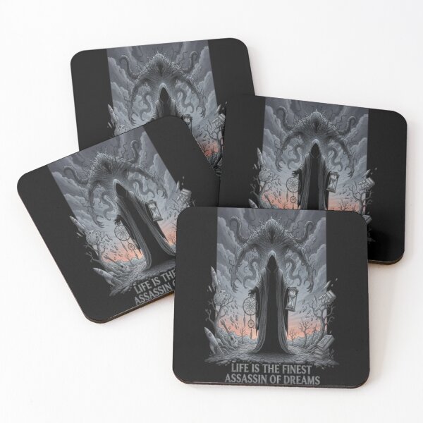Item preview, Life is the Finest Assassin of Dreams Dark Surrealism Art designed and sold by Stefanrajzer.