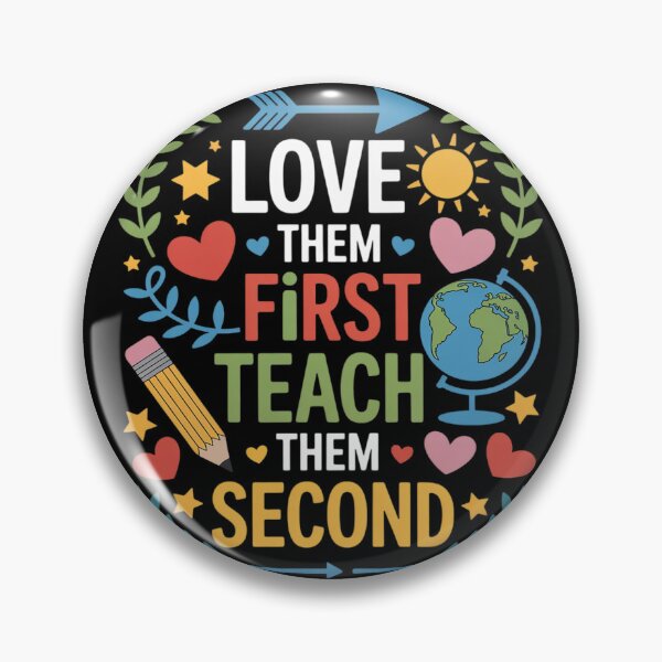 Item preview, Love Them First Teach Them Second Teacher Back to School designed and sold by FluoroWave.