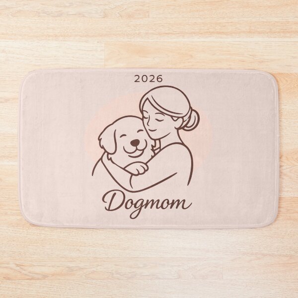 Item preview, 2026 Dogmom – Minimal Line Art Puppy Hug Shirt designed and sold by dogmomtees.