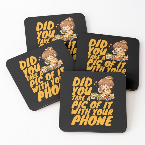 Item preview, Funny Foodie Quote - Did You Take A Pic Of It With Your Phone Anime designed and sold by Mr Lee.