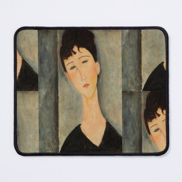 Item preview, Figure of a Woman by Amedeo Modigliani: Modernist École de Paris Portrait Poster designed and sold by artofuniverse.