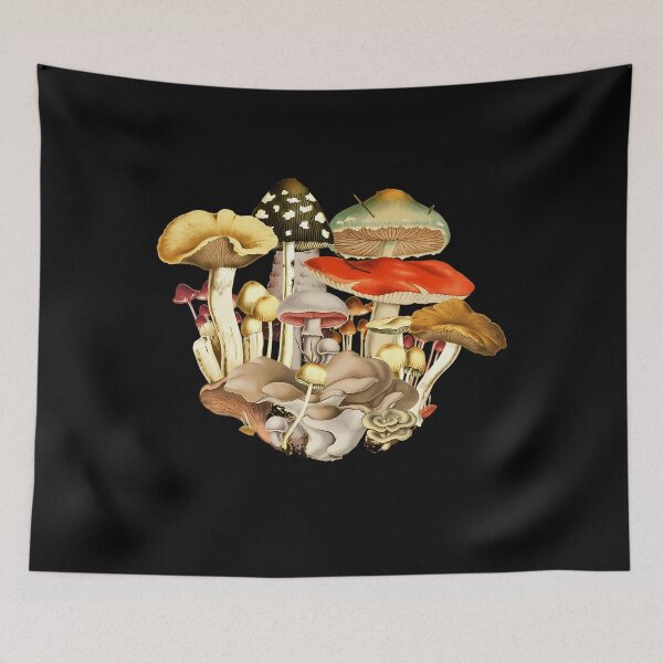 Item preview, A Multitude of Mushrooms Collage designed and sold by shapbeglyl.