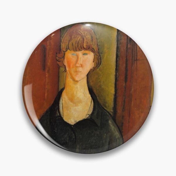 Item preview, Flower Vendor by Amedeo Modigliani: Modernist Portrait Fine Art Print designed and sold by artofuniverse.