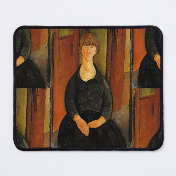 Item preview, Flower Vendor by Amedeo Modigliani: Modernist Portrait Fine Art Print designed and sold by artofuniverse.
