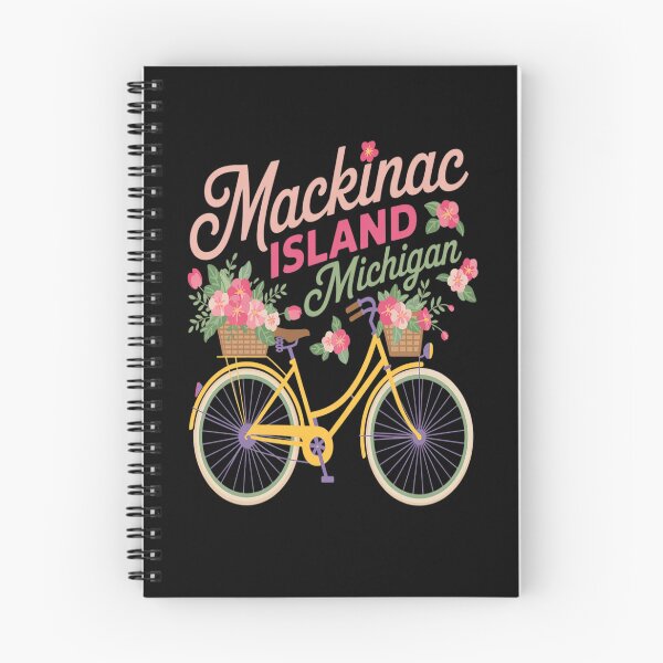 Item preview, Mackinac Island Michigan Gift Vintage Bike Flowers designed and sold by Voidbinder.