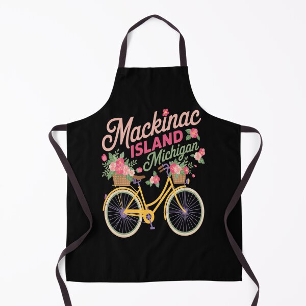 Item preview, Mackinac Island Michigan Gift Vintage Bike Flowers designed and sold by Voidbinder.