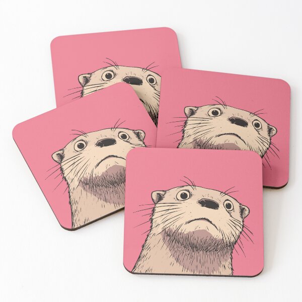 Item preview, Judging Otter Illustration – Funny Animal Motif designed and sold by idgafstudio.ch.