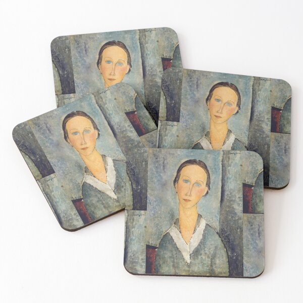 Item preview, Girl in a Sailors Blouse by Amedeo Modigliani: École de Paris Portrait Print designed and sold by artofuniverse.