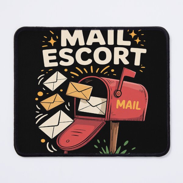 Item preview, Mail Escort - Mailman Humor designed and sold by Voidbinder.
