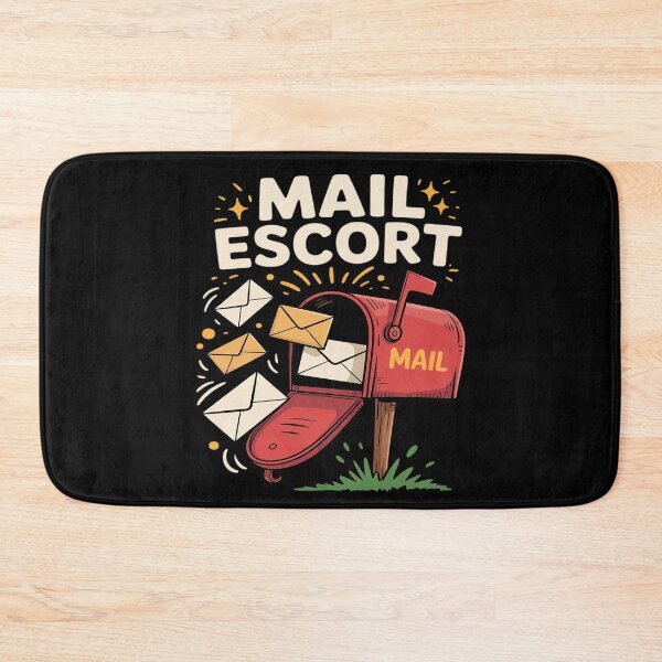 Item preview, Mail Escort - Mailman Humor designed and sold by Voidbinder.