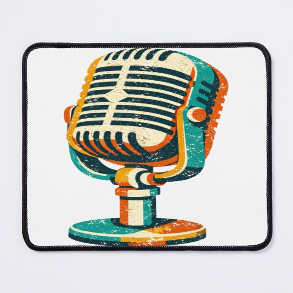 Item preview, Retro Vintage Microphone Layered Colors Music Graphic designed and sold by RockiGo45.