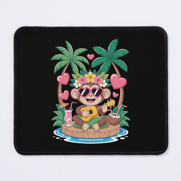 Item preview, Monkey Hawaiian Kids Summer Vacation Monkey designed and sold by IdunayaStore.