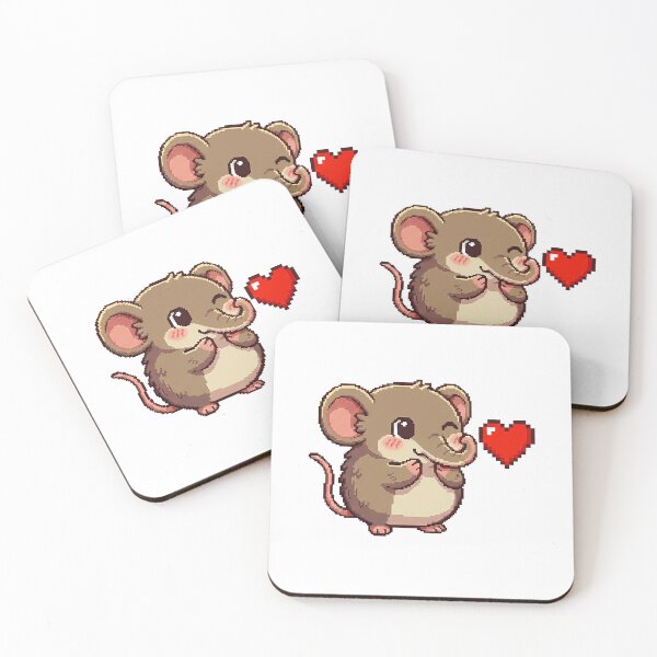 Item preview, Cute baby elephant shrew that sends hearts in the pixel world! designed and sold by Virtual-Studio-Geebaki.