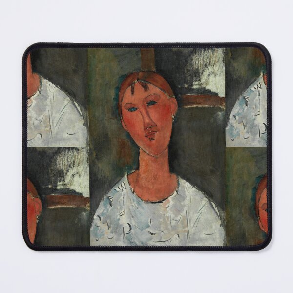 Item preview, Girl in a White Blouse by Amedeo Modigliani: Modernist Portrait Poster designed and sold by artofuniverse.