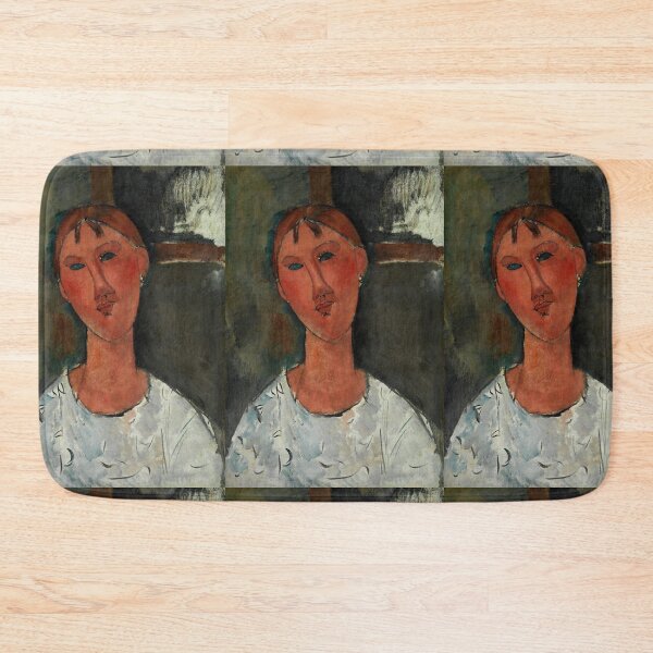 Item preview, Girl in a White Blouse by Amedeo Modigliani: Modernist Portrait Poster designed and sold by artofuniverse.