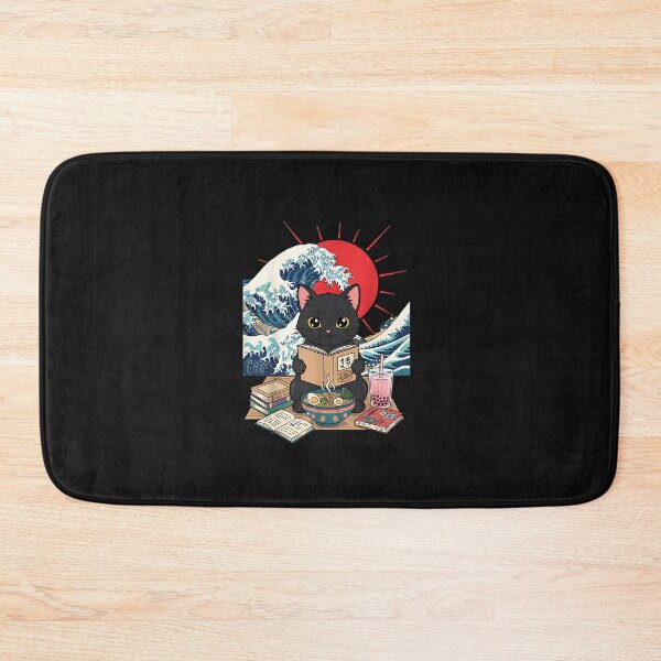 Item preview, Book Lover Cat – Ramen & Japanese Wave designed and sold by SWEET-TINAPAY.