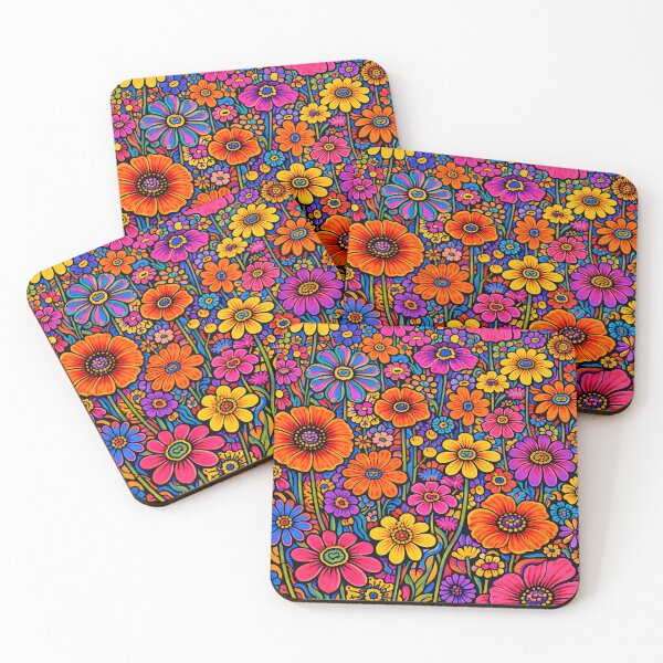 Item preview, Psychedelic Wildflower Explosion – Vibrant 70s Floral Art Phone Case designed and sold by ChubbyGoong.