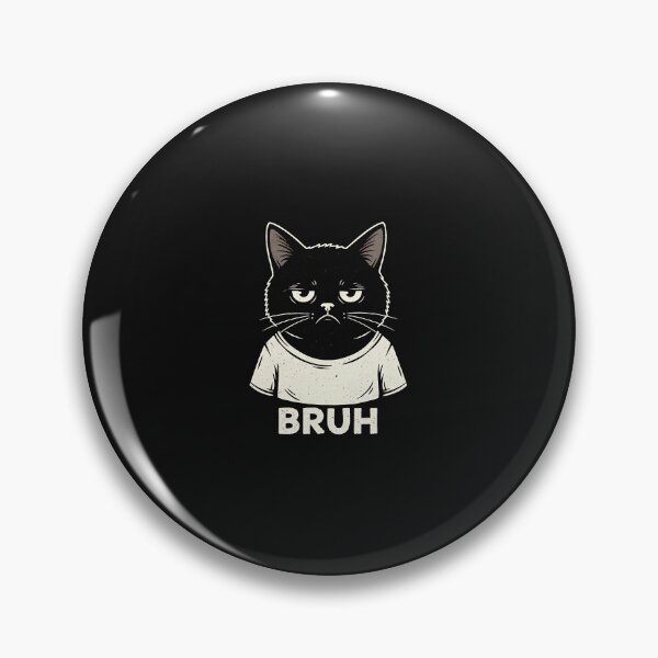 Item preview, Bruh Cat Face – Relatable Cat Meme designed and sold by SWEET-TINAPAY.