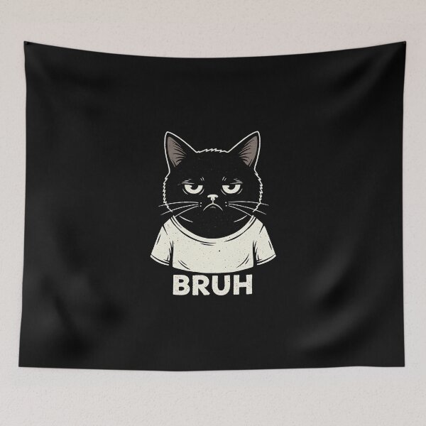 Item preview, Bruh Cat Face – Relatable Cat Meme designed and sold by SWEET-TINAPAY.