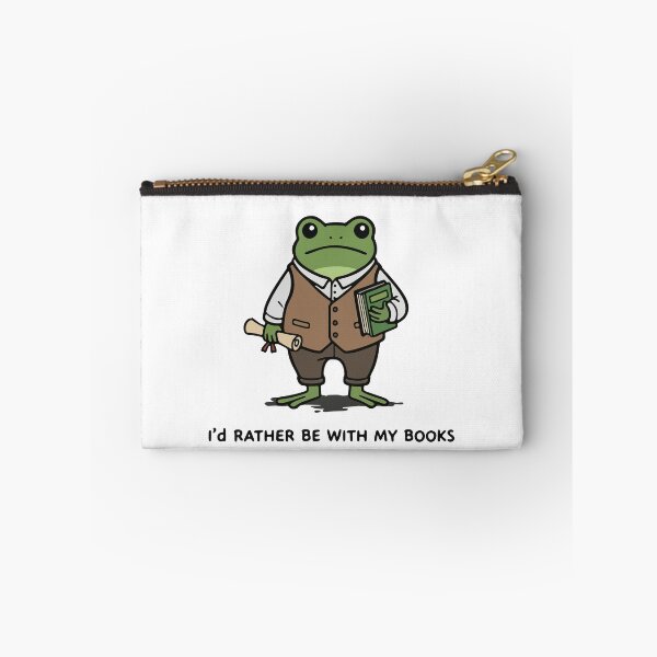 Item preview, Dark Academia Frog Reading Book Bibliophile designed and sold by Floomart.